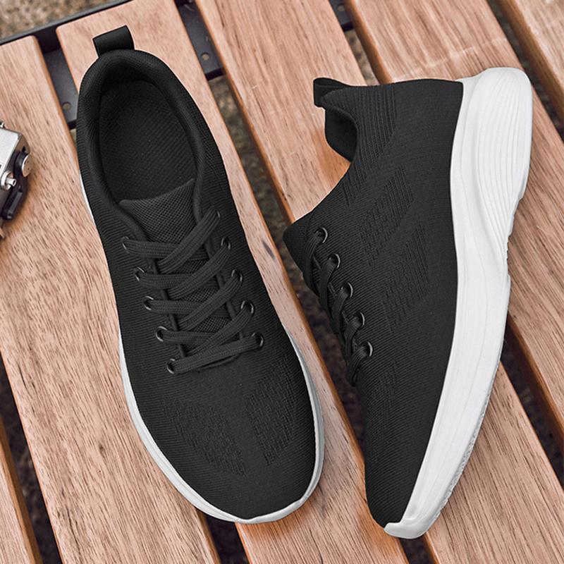 Flying Weaving Breathable Increase 8/10cm Invisible Height Increasing Casual Sneakers Men All Match Non-Slip Soft Walking Shoes