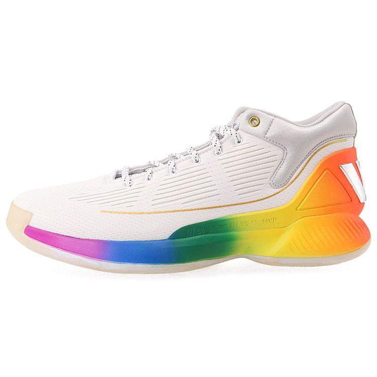 

Мужские кроссовки adidas D Rose 10 Pride Pack White Footwear-White Grey-One FX4795