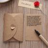 10Pcs DIY Greeting Cards Invitation Greeting Card Kraft Paper Dry Flower Envelope  Birthday