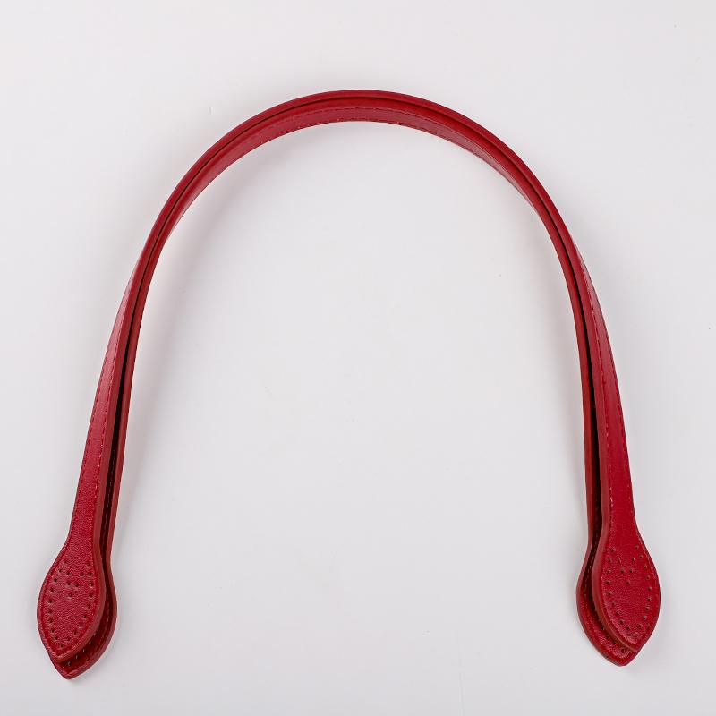 2pcs PU Leather Bag Strap Handbags Handles For Handbag DIY Handmade Woven Bag Belt Band Replacement Purse Strap Bag Accessories