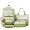Schoolbag School Bag Large Capacity Fashion Primary School Students Multi-piece Backpack Fifth and Sixth Grade Large Capacity Backpack Portable 