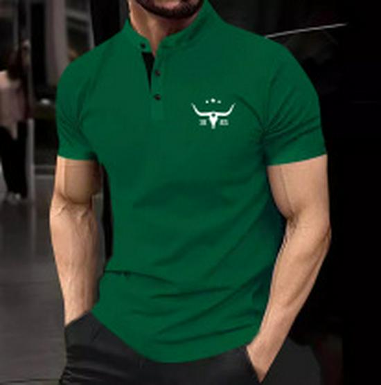 Herr sommar 2024 sportpolotröja med ficka med dragkedja