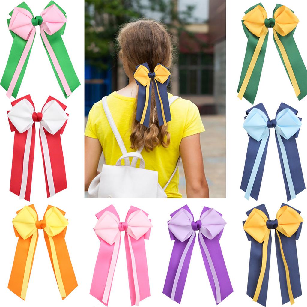 Hair Bows Hair Clip Hair Ribbon Ponytail Holder Styling Accessories Slides Metal Clips Hair Ornament for Women Girls