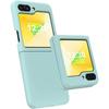 Suitable for Samsung ZFlip7 Folding Liquid Silicone Mobile Phone Case Solid Color Skin Feeling Zflip6 Anti Fall New Protective Case