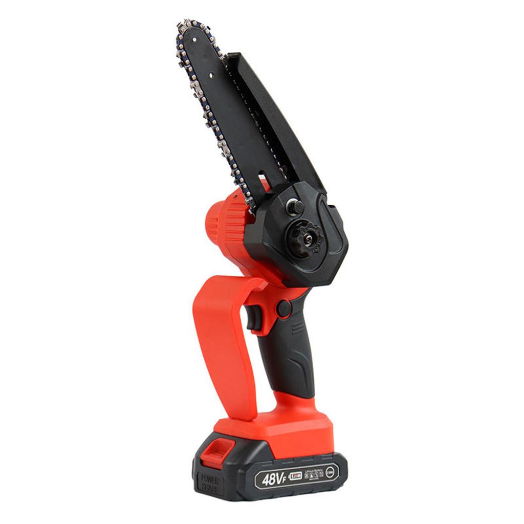 Electric chainsaw Aoresac Portable 6-inch Electric Chainsaw 550W Cordless Chainsaw with A Detachable 2000mAh Li Battery-powered