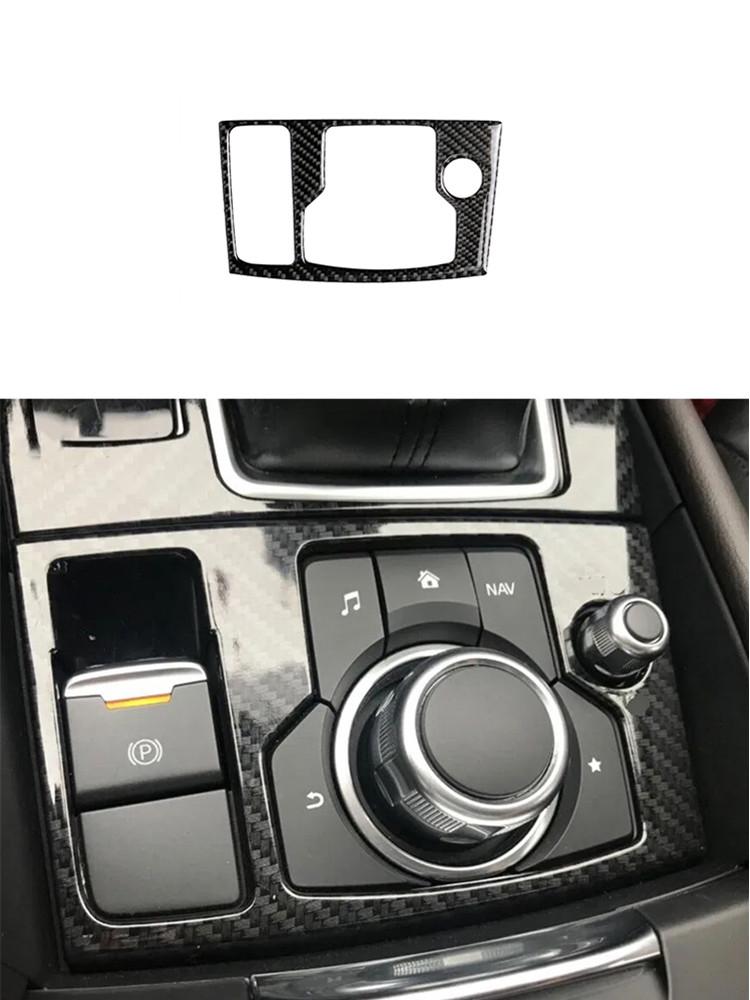 Car Interior Decoration Protection Carbon Fiber Sticker For Mazda 3 Axela 2017-2018 Styling Accessories
