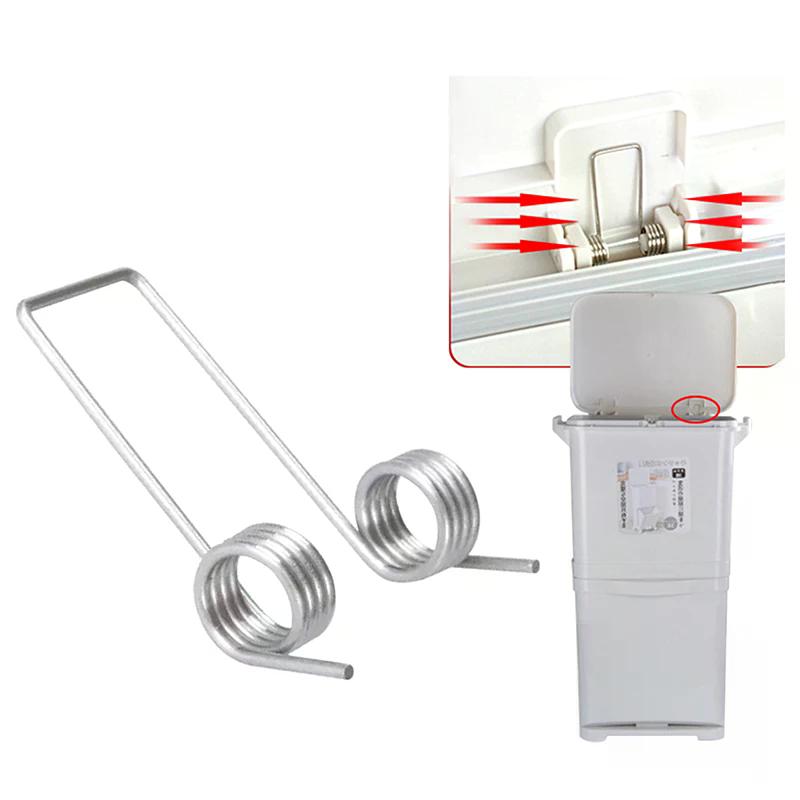 

Heavy-Duty 1mm Double Torsion Spring–Adjustable Flip-Top Lid Mechanism for Manual Trash Cans,Ensures Smooth & Durable Operation 1