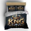 "Royal Crown Decor Set" Soft Comfortable Duvet Cover Bedding Set Included 1*Duvet Cover & 2*Pillowcases Gift