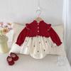 Tuta Pagliaccetto Principessa Bambina Stile Cinese - Outfit Primavera & Autunno per 100 Giorni a Un Anno