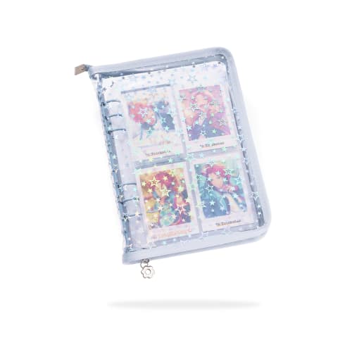 Trading Card Case, Pashakore Storage File, Trading Card Binder, A5, 6-Hole, 4-Pocket, Double-Sided Storage, Includes 20 Refills, Holds 160 Cards, Perf
