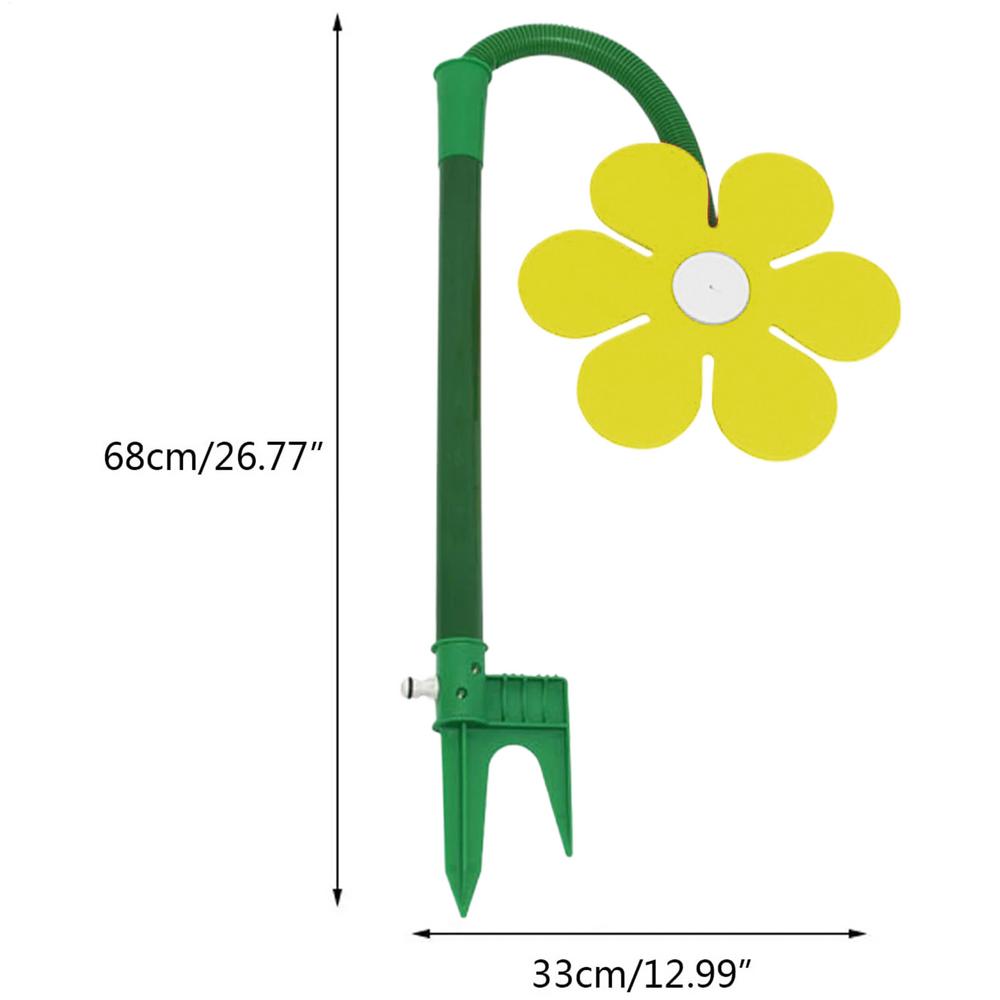 Blumenwasser-Sprüher Blumen-Sprüher mit Erdspieß 360 Grad drehendes Hofbewässerungssystem zum Bewässern Spielen Bauernhof