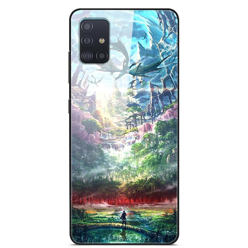 Glass Case For Samsung Galaxy A71 A51 Case A 71 Glass Back Cover For Samsung A51 A31 A71 Case A 51 For Samsung M31s M51 A31 Case