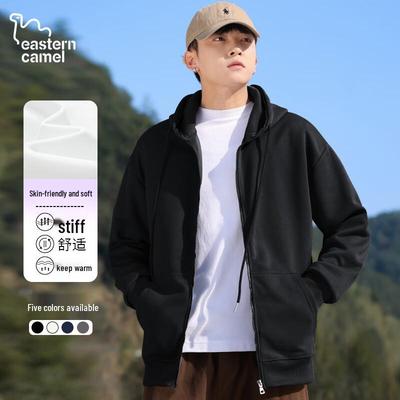 EASTERN CAMEL Herren Casual Kapuzen-Sweatshirtjacke