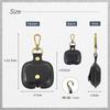 [Dom Teporna] AirPods Pro 3 Compatible Case, Genuine Leather, Full Protection, Scratch Resistant, with Carabiner, Charging While Inside, AirPods Compa