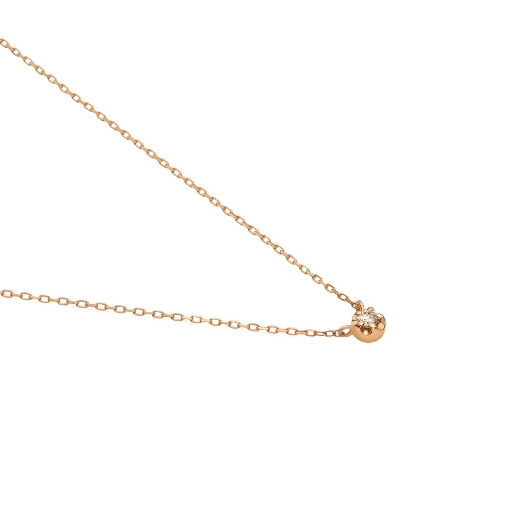 Vendome Aoyama K10PG Brown Diamond Necklace AJAN164540BB [Official]