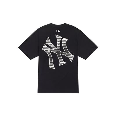 MLB تي شيرت بأكمام ساقطة SS24 للجنسين أسود 3ATSX0143-50BKS