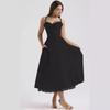 European & American Floral French Style Summer Camisole Dress – Gentle, Slimming Long Floral Dress