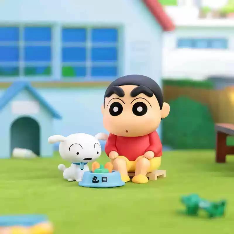 Official Crayon Shinchan Shiro' S Daily Life Series Cute Anime Figure Trendy Children'S Gift Customizable Toy