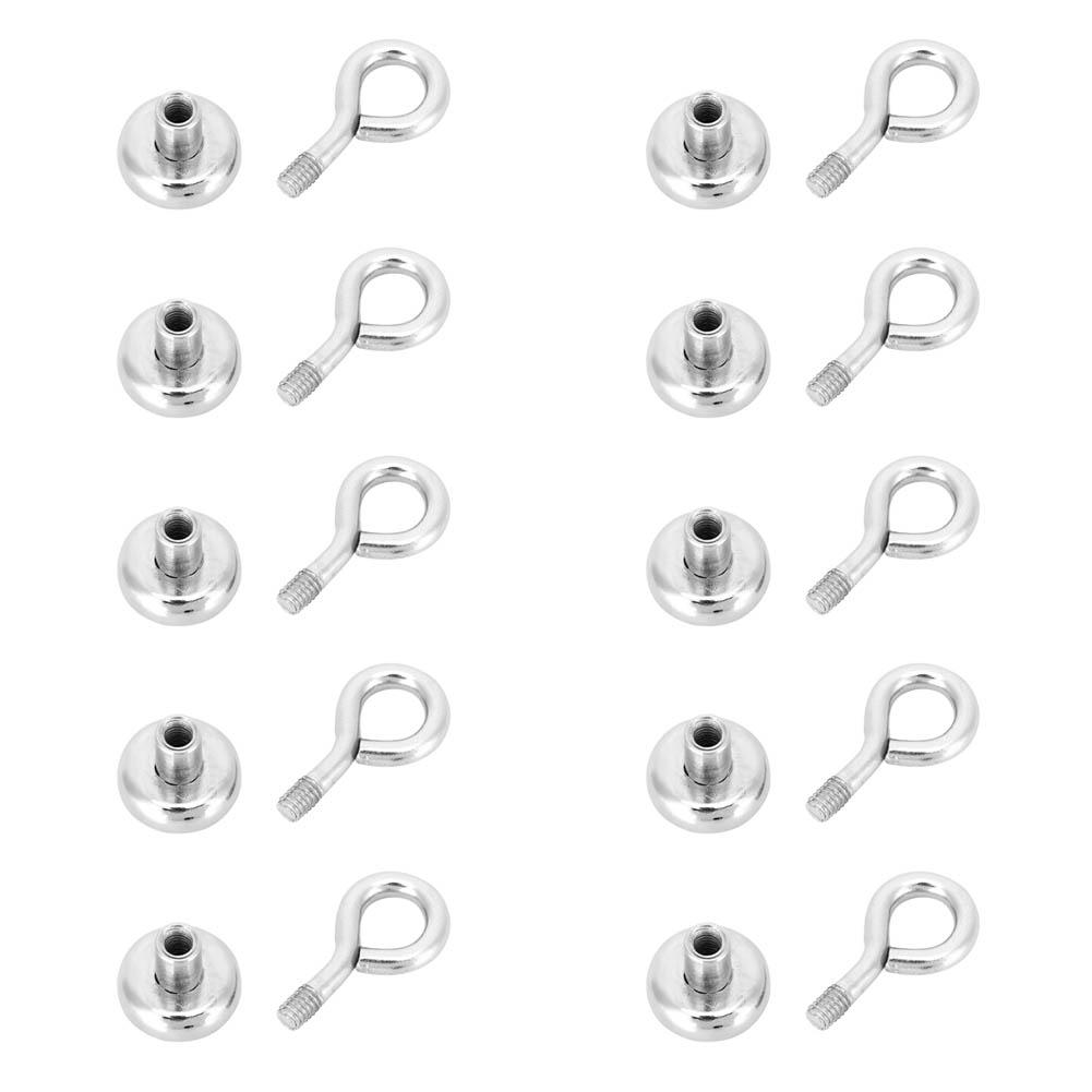 

10Pcs Magnetic Hook Super Powerful Strong Permanent Magnets Office Family Supply F16