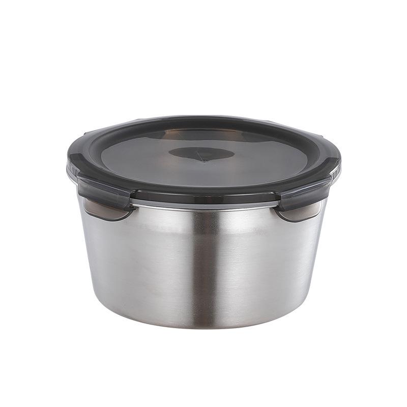 Customizable Stainless Steel Round Sealed Lunch Box for Work and Fresh-Keeping