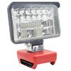 Wireless LED Work Light 4inch  34LED 5400LM Dual USB Port for Milwaukee Cordless M18 18V Battery
