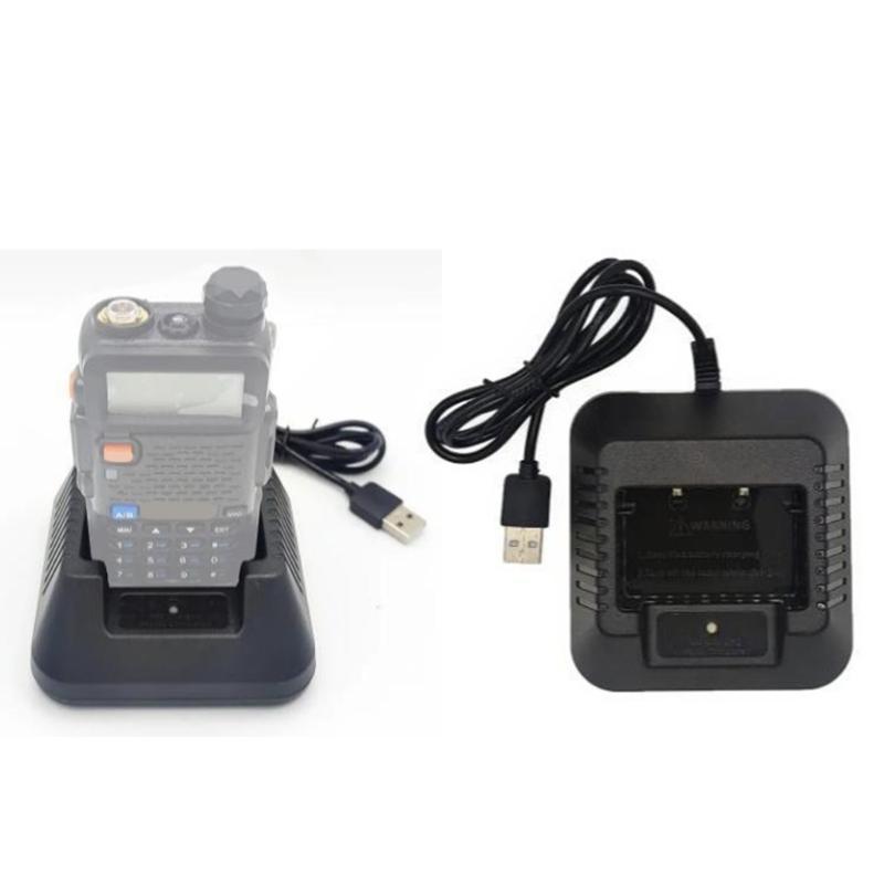 Lightweight Fast Charging USB Power Adapter for Two Way Radio Communication And Electronics Gadgets Portable ABS Case