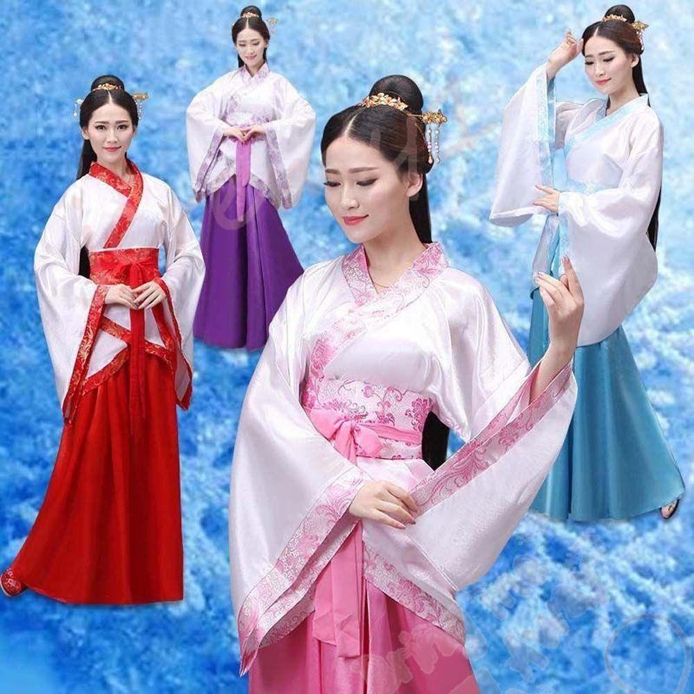 Classical Ancient Chinese Costume Chinese Style Traditional Women Clothes Dress  Girls