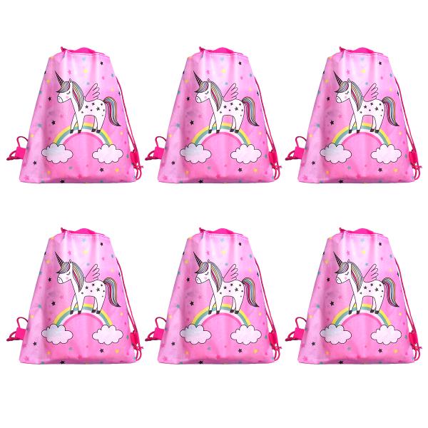 12pcs Drawstring Bag Cute Casual Durable Backpack Shopping Bags Storage