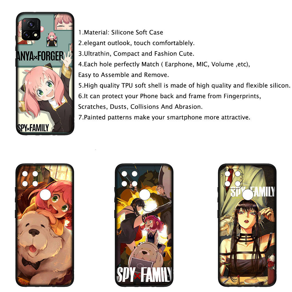 Cover for iPhone 17 16 15 Xiaomi Poco Redmi Note 14 13 12 Pro Max Samsung Galaxy S25 S24 S23 OPPO Huawei Anya Forger Twilight Spy X Family Phone Case