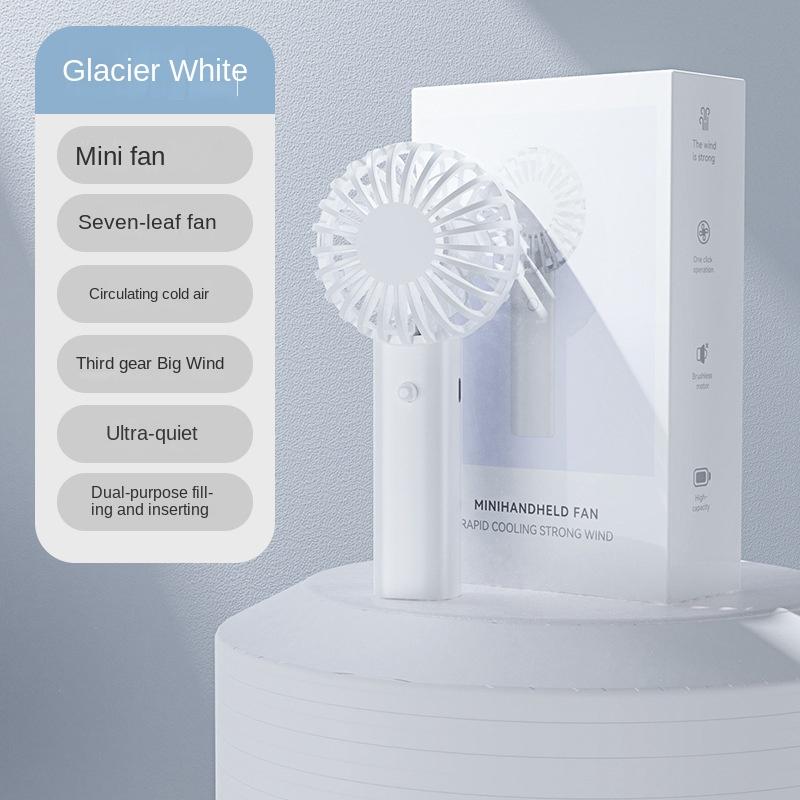 Protable Mini Portable FansHandheld USB Rechargeable Quiet Handheld Fan Lightweight Adjustable Cute Small Fan For Office Outdoor