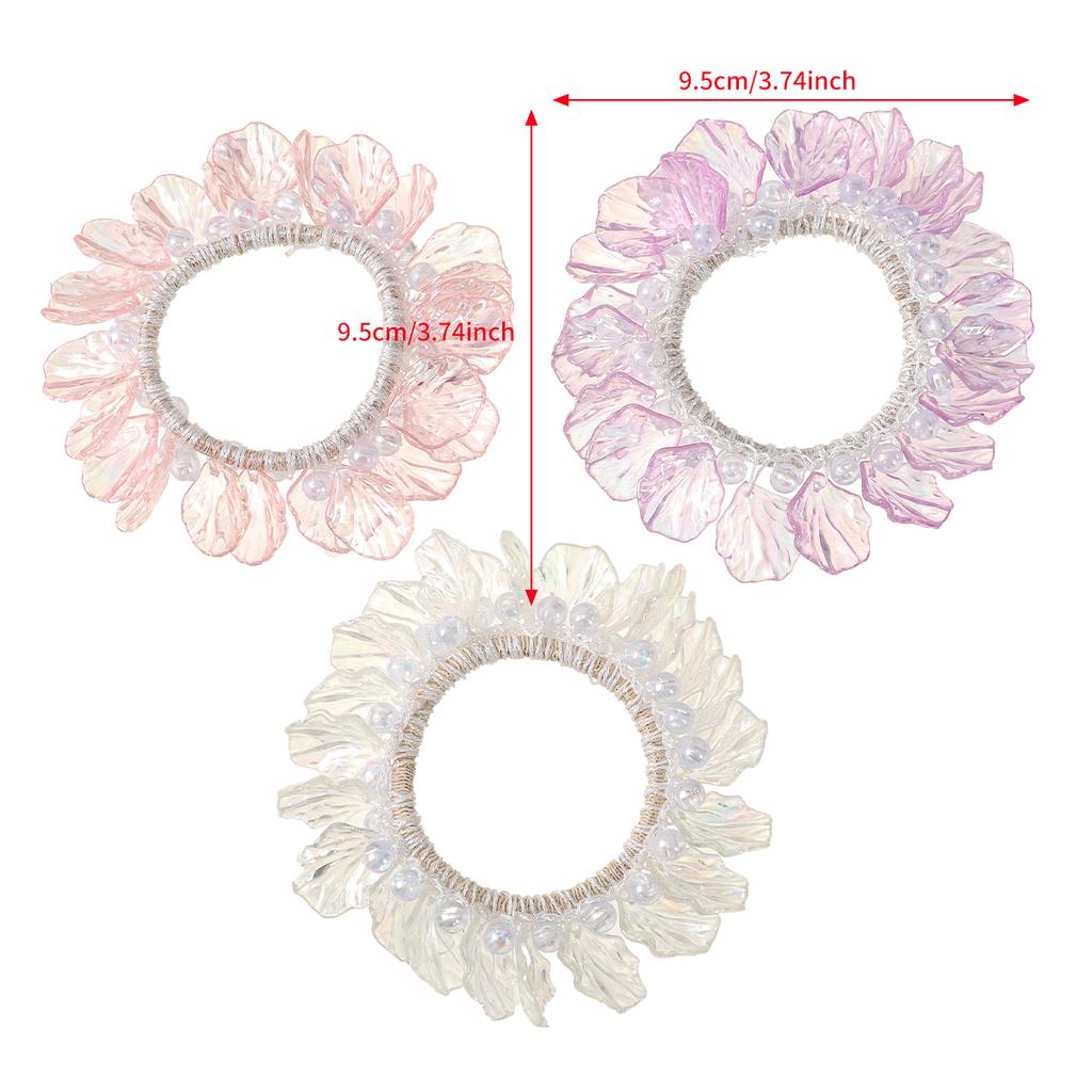 Fashion Bell Pearl Hair Ropes Scrunchies For Women Elastic Hair Tie Gum Fashion Korean Rubber Bands Hair Accessories