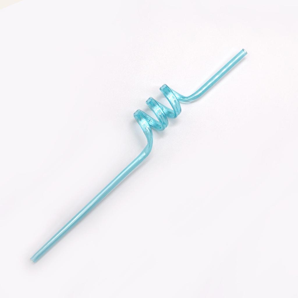 Eco-friendly PETG Crystal Shaped Straws - Creative, Cute, Disposable Party Tubes