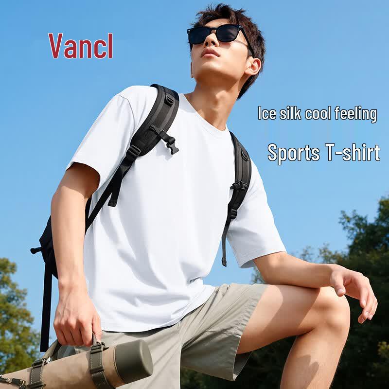 

VANCL Men s Ice Silk Short Sleeve T-shirt L