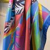 Printed Design Printed Square Scarf Breathable Neckerchief Fashion Beach Shawl  For Women