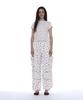 PARTIMENTO WOMEN Floral Print Short Sleeve Tee_White