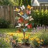 Colorful Metal Butterfly Garden Stake, Decorative Yard Art for Outdoor & Patio