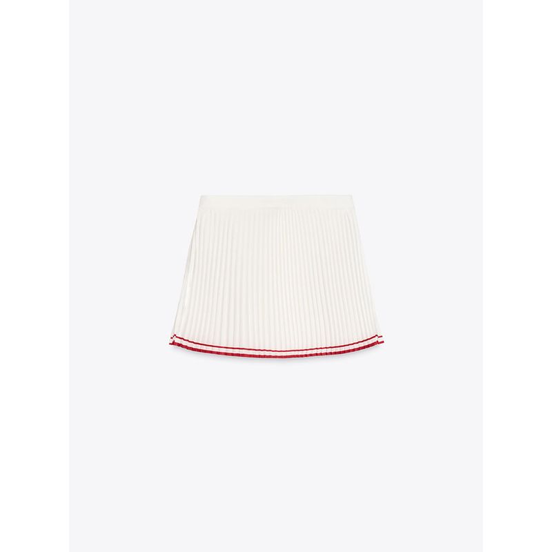 Za2025 Spring New Women's Clothing Elegant Slim Looking All-Match Small Pleated Mid Waist Mini Skirt 5427408 251