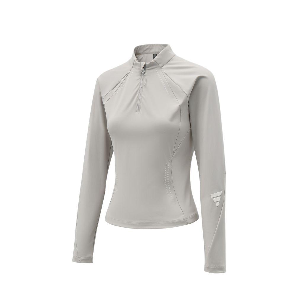 Adidas Half-Zip Stand Collar Pullover Long Sleeve T-Shirt Women tops KV4877 XS