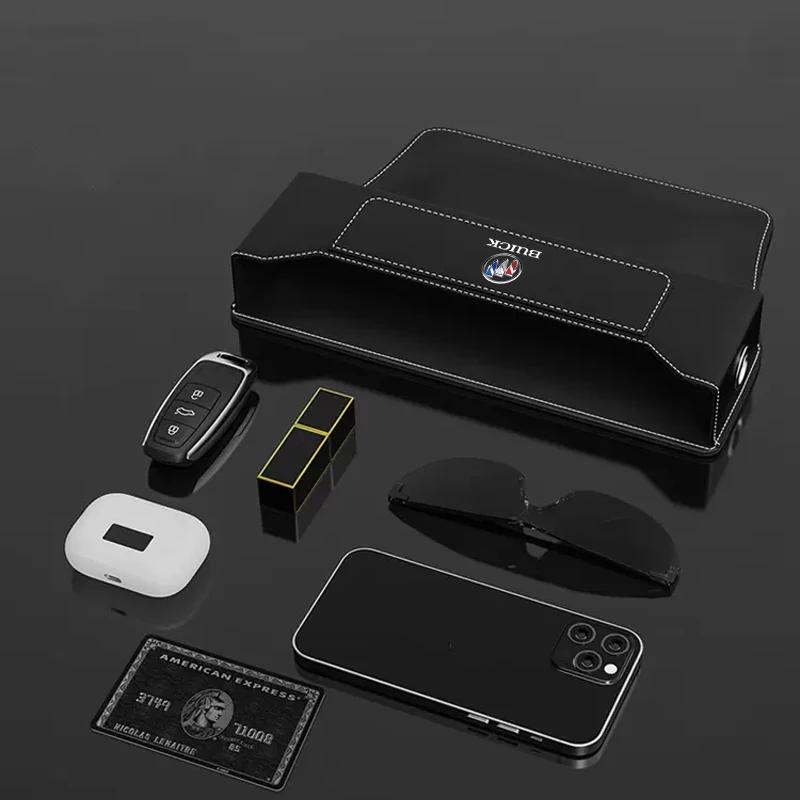 QPM1 Car Seat Gap Storage Box Leather Crevice Side Pocket Wallet For Buick Century Excelle XT Envision Verano Regal Encore enclave