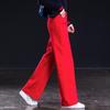 Spring Women's Straight-leg Jeans High-waisted Loose Stretch Jeans Wide-leg Jeans
