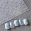 1pcs 5D Rhinestones Gold Silver Irregular Pattern Nail Sticker Simple Design Adhesive Slider Nail Art Decoration Decals Supplies