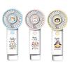 Cartoon Animal Handheld Fan with Hook 3 Speed Adjustable USB Rechargeable Summer Cooling Fan Portable Travel Mini Personal Fan