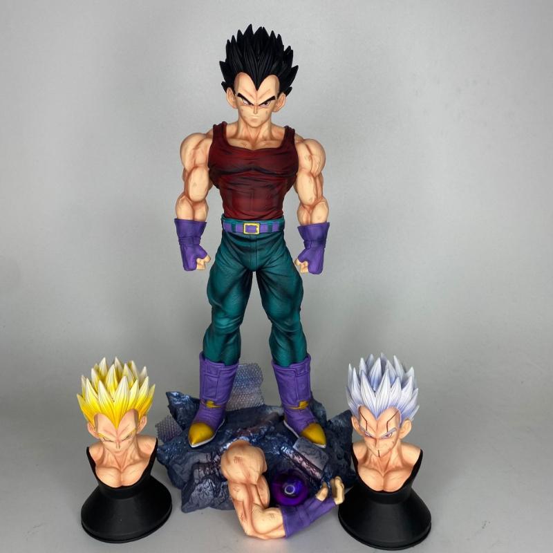 In Stock Dragon Ball Anime Figure Super Saiyan Gt Vegeta Handmade Action Figures Goku Pvc Statue Collection Model Toys Gifts
