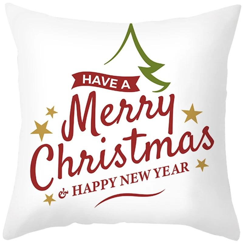 Santa Claus Snowman Schihe Tree Town Christmas Decoration Pillow Set bedroom Sofa restaurant car pillow sleeve  pillow case