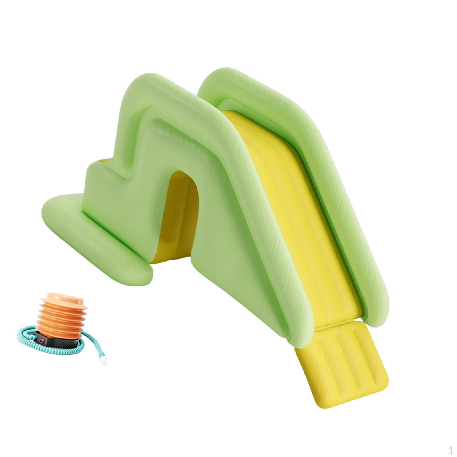 

Inflatable Water Slide Heavy Duty Easy Setup with Included Air Pump Stable Summer Swimming Pool