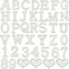 26pcs A-Z English Letter Glitter Pearls Rhinestone Patches Repair Embroidered Sew on Appliques,Patches for DIY Clothes Bags Hats