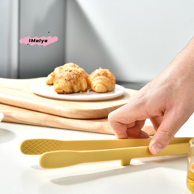 M-Silicone Food Toast Tongs Trivet Tongs For Kitchen Tongs Non-slip Cooking Clip Clamp BBQ Salad Tools Grill Kitchen Accessories