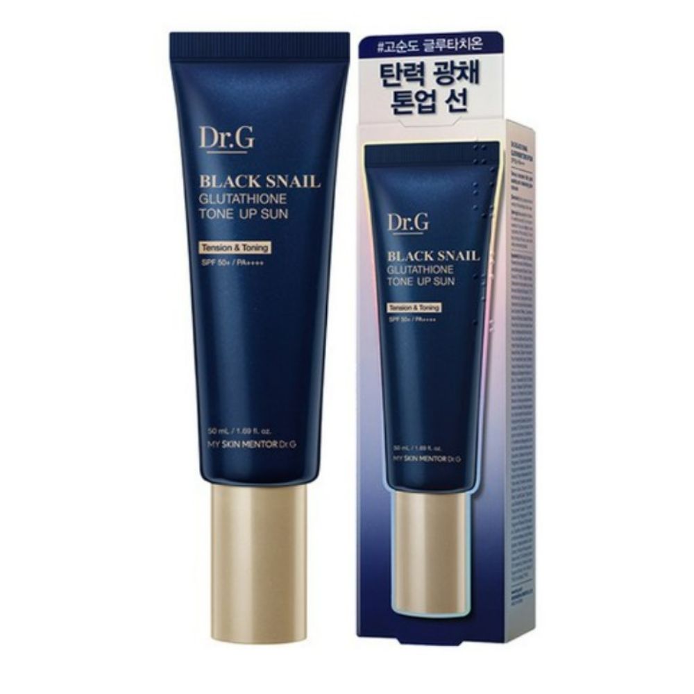 

Dr.G Black Snail Glutathione Tone-Up Sunscreen SPF50+ PA++++ Brightening UV Protection Sun Cream 50ml