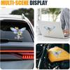 Just Breathe Dragonfly Car Sticker Decal, Vinyl Waterproof Automotive Window Sticker, Vintage Sun Flower Vehicle Bumper Decal, Positivity Auto