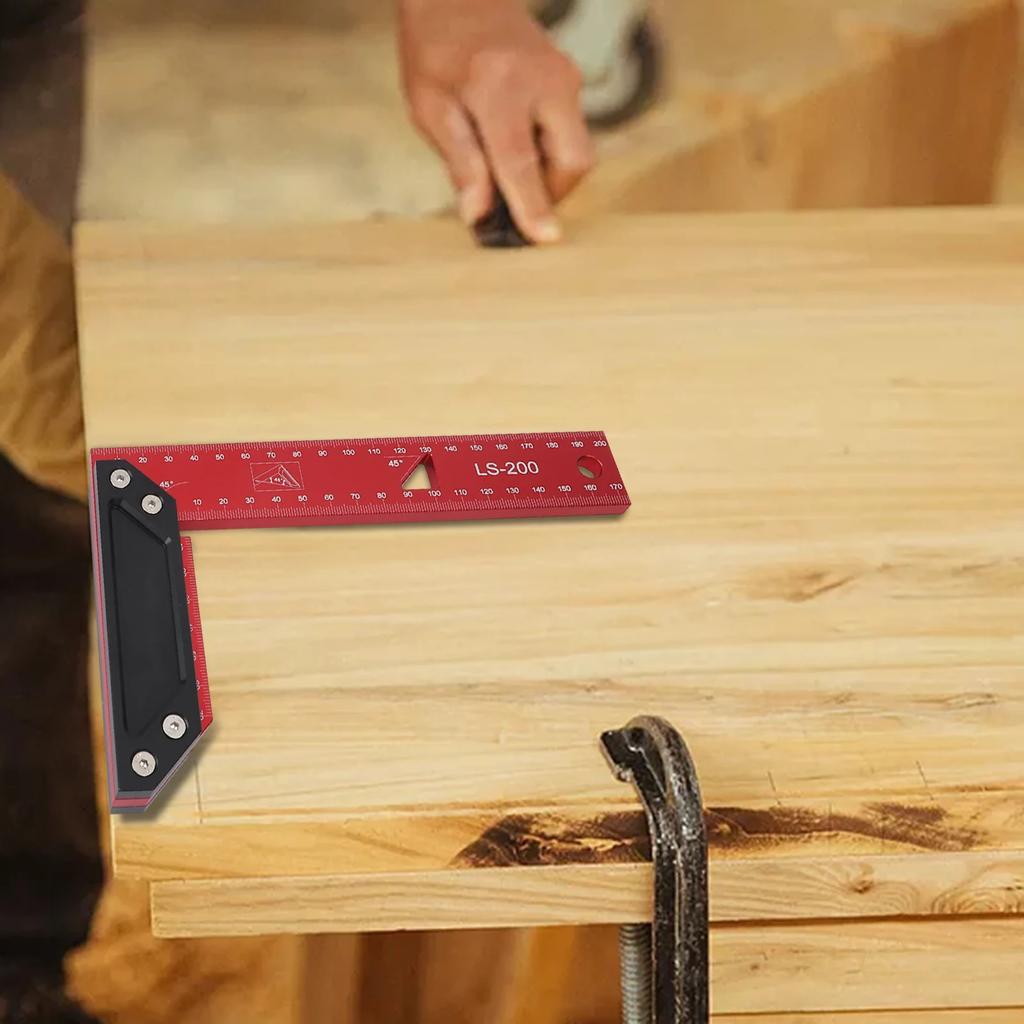 1pc Multi-Angle Measuring Ruler Carpenter Square 45/90 Degrees L Square For Measuring Drawing Accessories